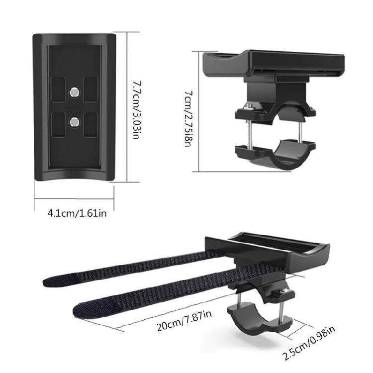 Flashlight Holder Nonslip Bicycles Light Bracket Headlight Speaker Mount Holder