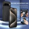 Carbon Fiber Texture Phone Case For Google Pixel 7 6 Pro 8A Magnetic Wireless Charging Shockproof Silicone Soft Back Cover Cases