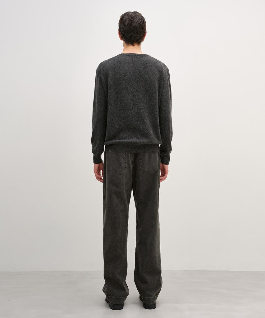 INSILENCE Raccoon Crew Neck Knit Charcoal