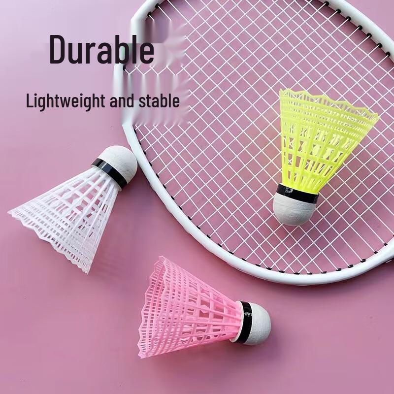 Durable Outdoor Plastic Nylon Badminton Shuttlecocks