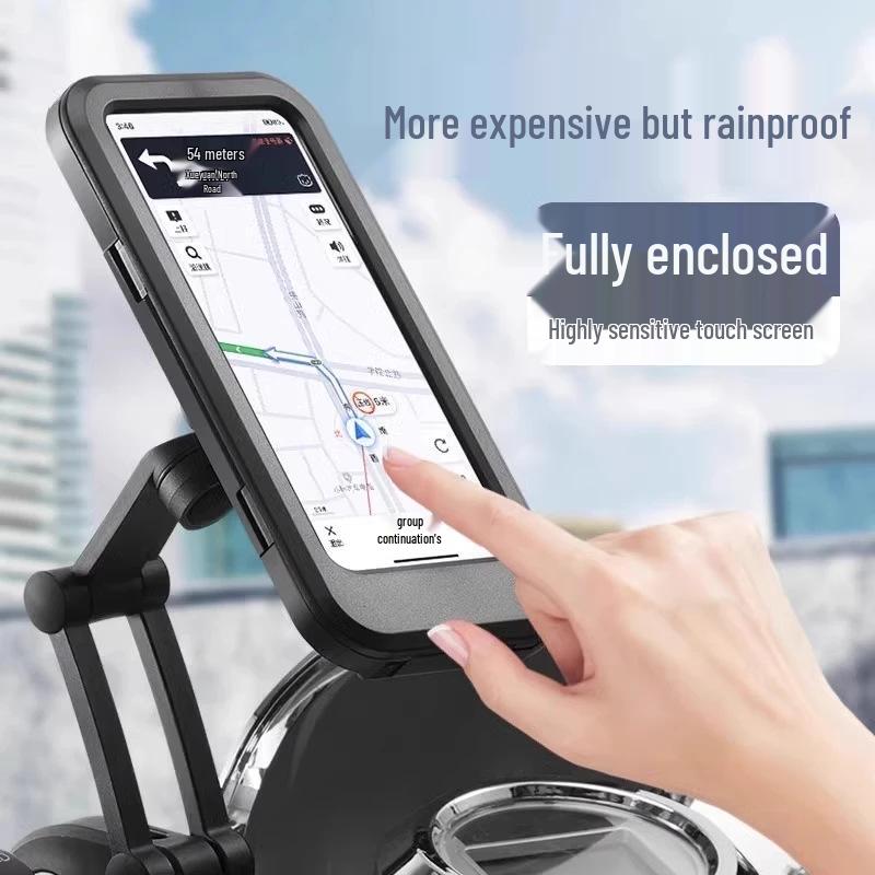 Shockproof Waterproof Phone Mount for Motorcycles, Bicycles, and Cars