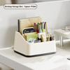 Multifunctional Large Capacity Desktop Organizer Sundries ABS Storage Box Student Mini Stationery Organizer Case Hotel