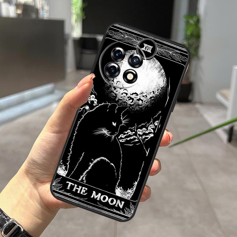 Moon Tarot Witch Cat Case For OnePlus Nord CE 5 2 3 4 Lite N20 N30 OnePlus 15 13 12 R 11 10 9 Pro 8T 10T 10R Cover