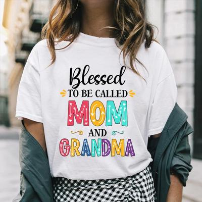 Tričko ke Dni matek Blessed to Be Called Mom and Babička