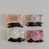 Infant Floral Faux Hair Band Comfortable Headwear Kids Fashionable Flower Wig Headband Cloth for Parties & Birthdays