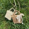 Summer Straw Woven Bucket Bag for Women - Niche Design Crossbody/Handheld Basket Tote