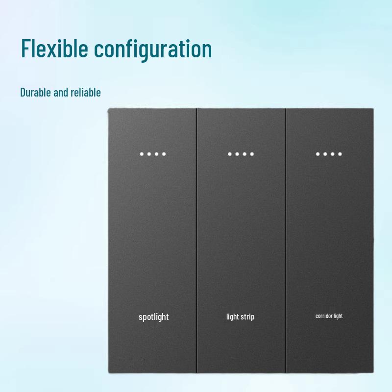 Xiaomi Mesh Bluetooth Zero Fire Smart Switch, Three Gang, Mijia App Compatible серый