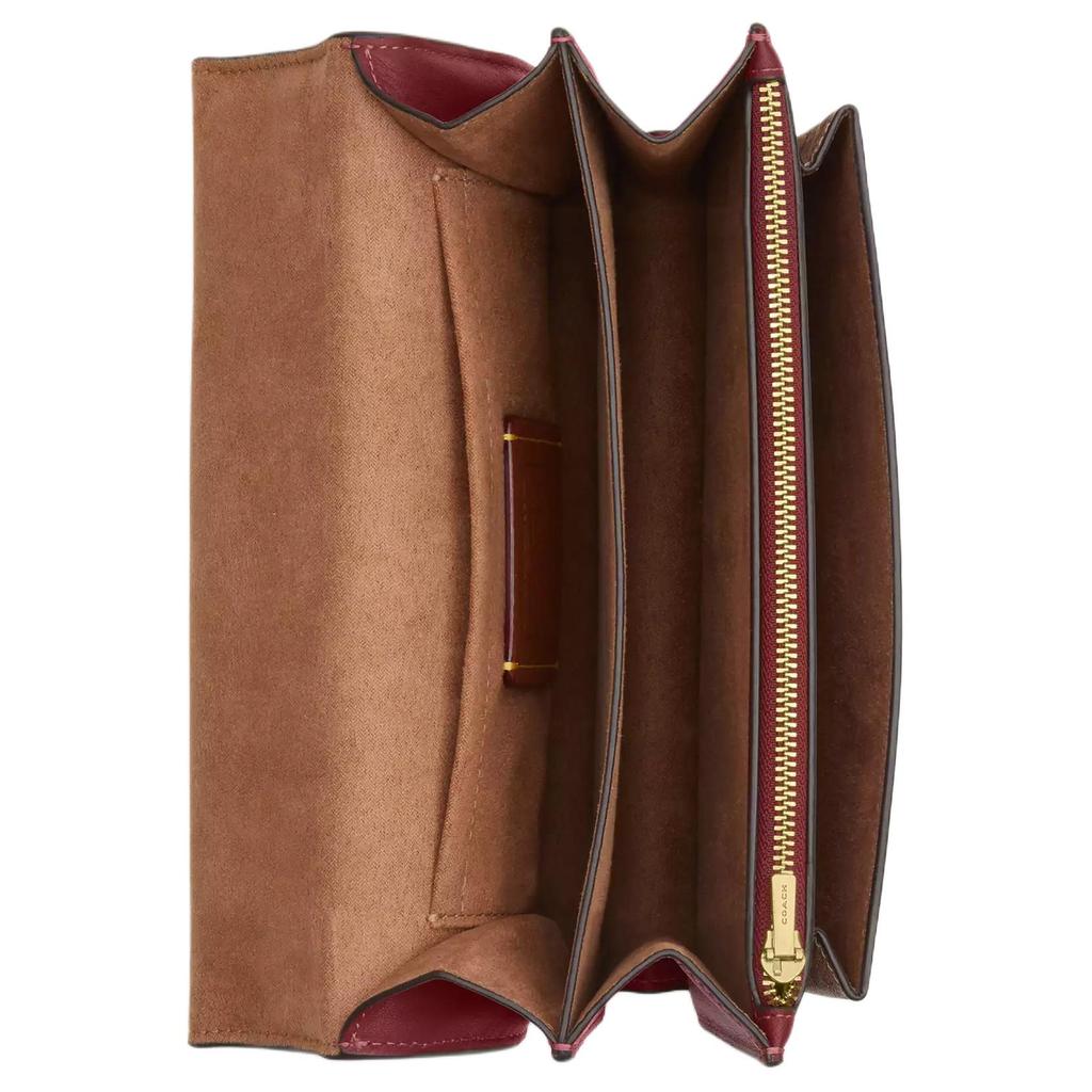 COACH Klare Coated Canvas Crossbody Bag, Shoulder Bag Small Women's Burgundy CY689-IMTAM