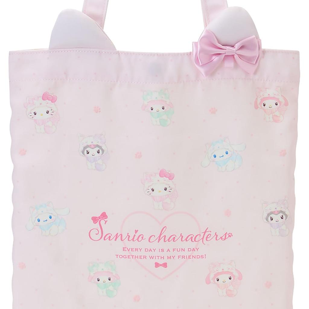 Sanrio Tote Bag Sanrio Characters A4 Ages 3 and 685526 (SANRIO) (Milky Kitten) Size, Up,