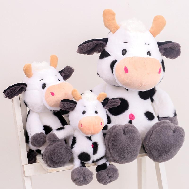 Soft Farm Animal Plush Toy Cow With Pp Cotton Filling For Kids And Teens Gift