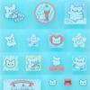 Sanrio HANAMARU OBAKE Tile Stickers ( Pastel Sweets Pop Blue ) Japan NEW