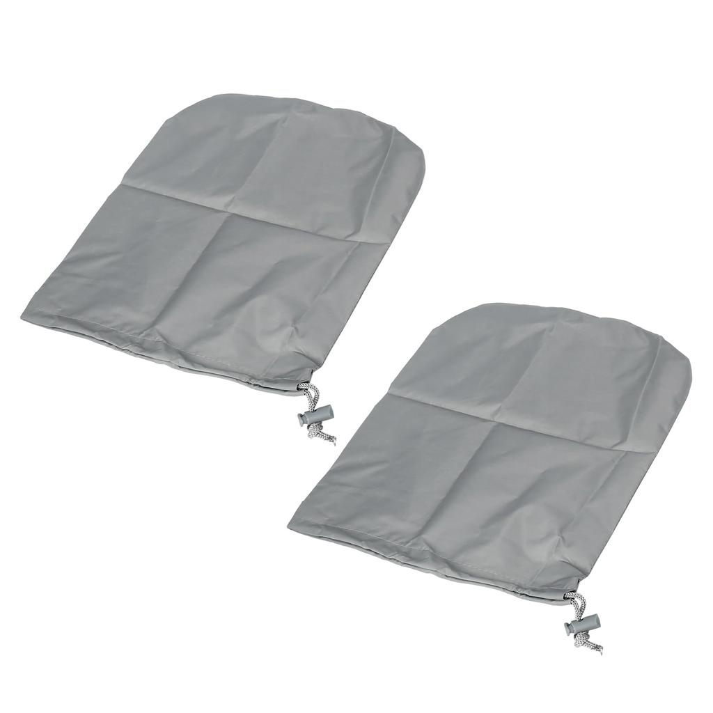 X AUTOHAUX Rear Side Mirror Cover Durable Bag Accessories Car Gray Pair