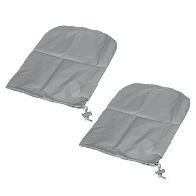 X AUTOHAUX Rear Side Mirror Cover Durable Bag Accessories Car Gray Pair
