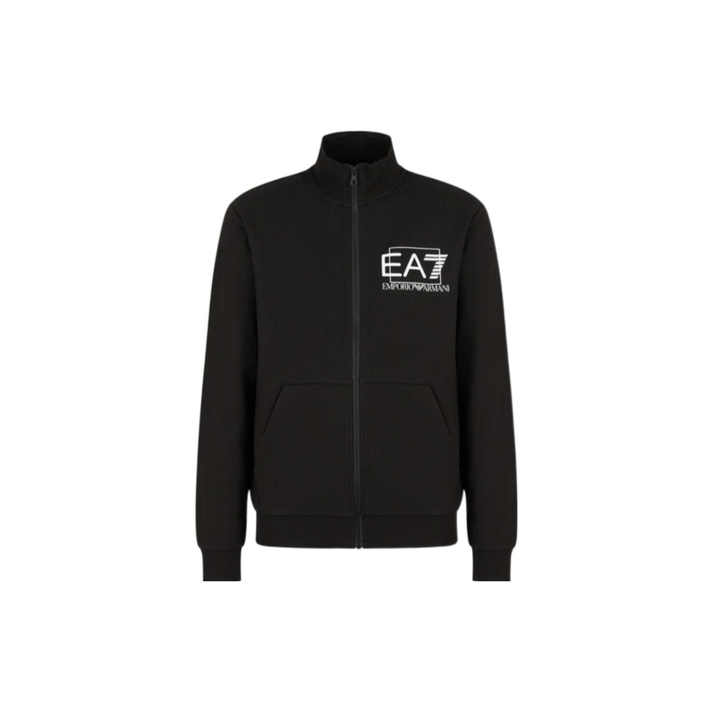 Emporio Armani Lente/Zomer 23 Ea7 Serie Logo Print Sweatshirt Heren sweatshirt Zwart 3RPM61-PJ05Z-1200 M