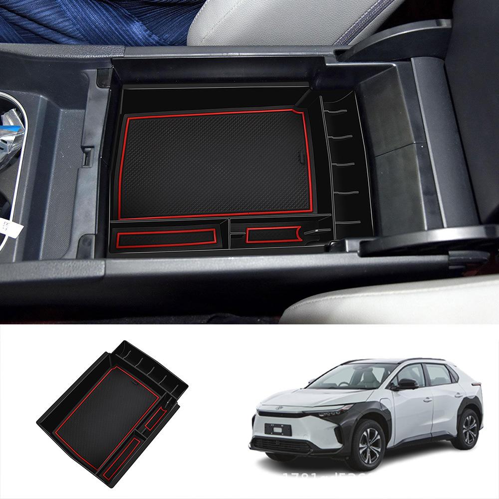 Car Armrest Storage Box For Toyota BZ4X BZ 4X   Central Console Container Trays Organizer Interior Auto Part Accessories