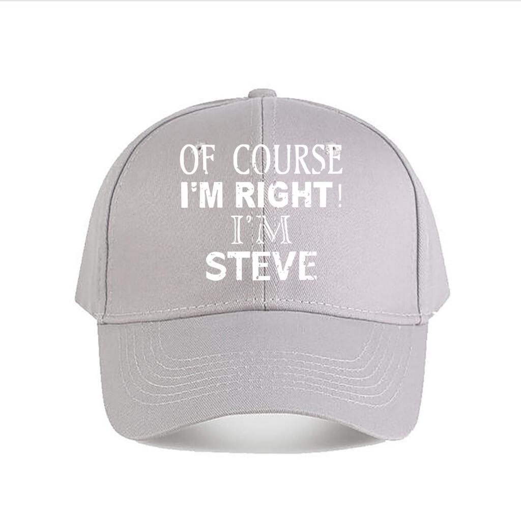 Steves Funny Slogan Baseball Cap Fashion Unisex Sunhat Womens Outdoor Sports Snapback Cap