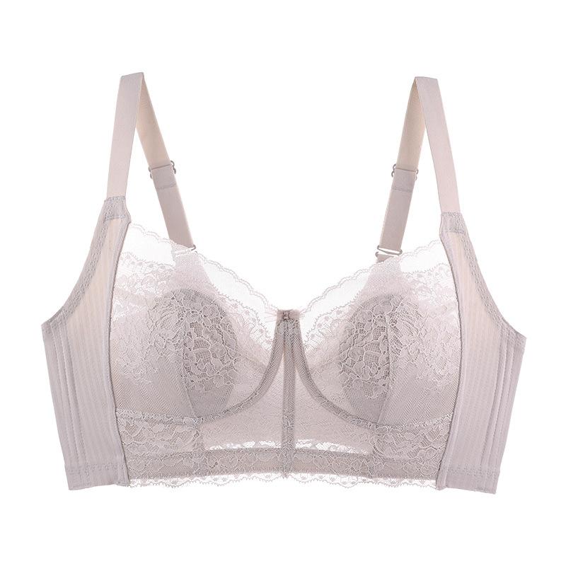 Rabbit Ear Cup Bra Women's Thin Breathable Lace Bra Without Steel Ring Push Up Bra