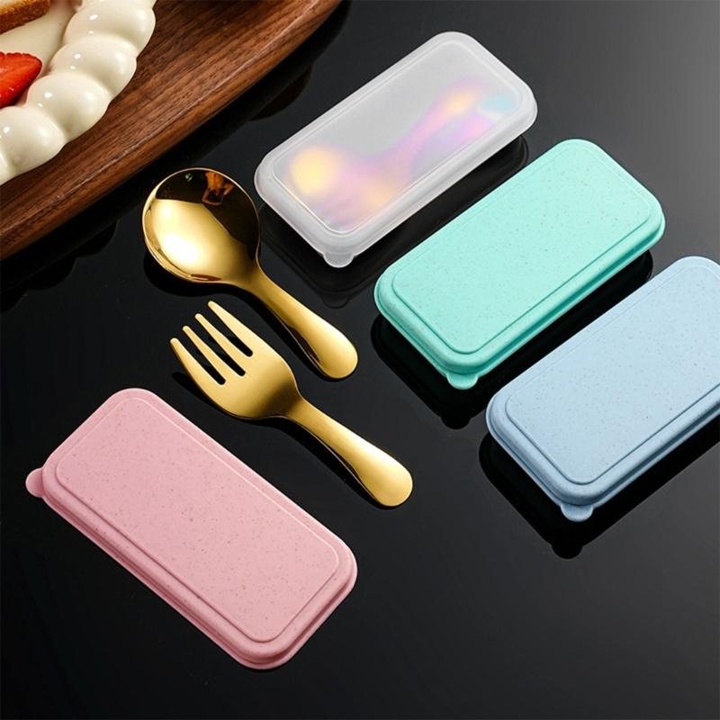 Portable Stainless   Spoon Fork Set Ideal For Picnics Office Dorm Dishwasher Safe