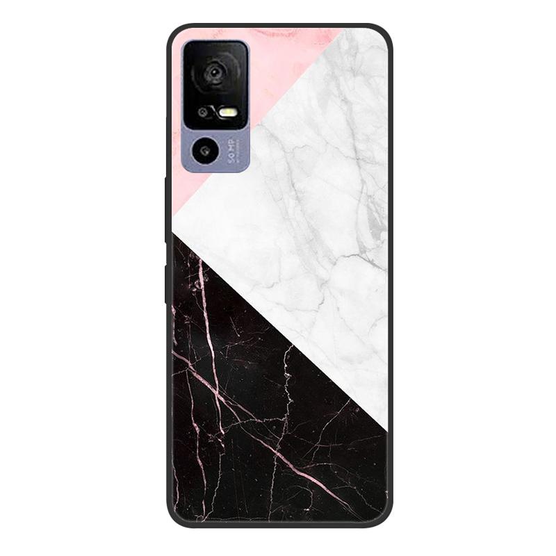 For TCL 40R 5G T771A Case Painted Soft Black Silicone Bumper Phone Cover for TCL 40 R 5G 6.6" Case TCL40R 40R Etui Coque Fundas