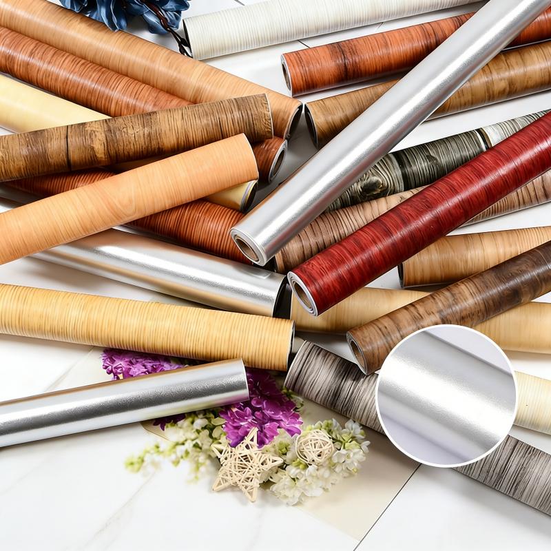 Samolepicí tapeta se vzhledem dřeva, odlepovací a nalepovací, odnímatelná, vodotěsná samolepka na zeď pro renovaci skříně, stolu, pracovní plochy, dekorace pozadí