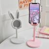 Cartoon Phone Holder Phones Stand for Tablets And Height Adjustable Stable Base Bunny Ear