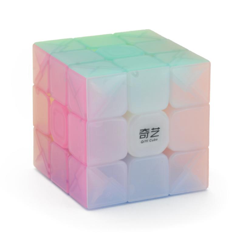 Qiyi Warrior W Jelly 3x3x3 Magic Cube Transparent Candy Color Speed Cube Children Early Education