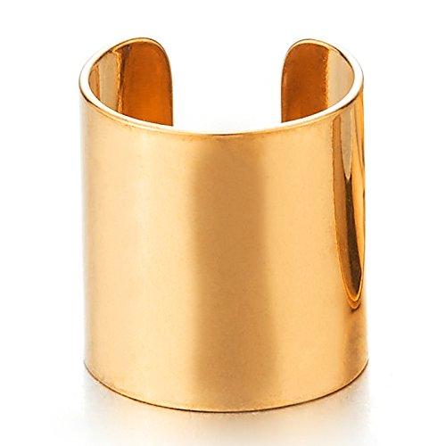1 pezzo Clip per Orecchio a Tubo Lungo Geometrico Semplice per Uomini Donne Senza Foro Acciaio Inossidabile Ear Cuff Gioielli per Uso Quotidiano