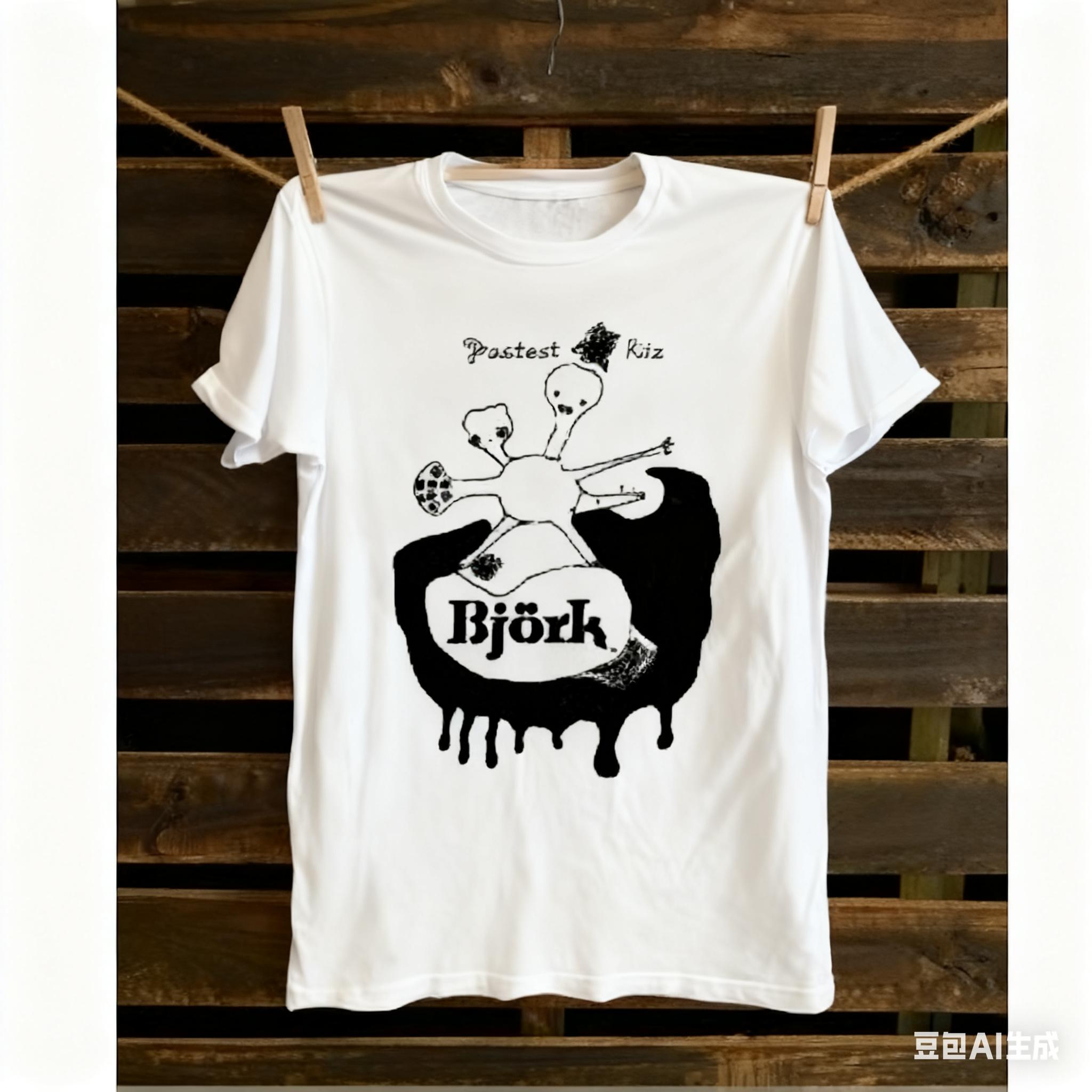 Футболка Bjork Greatest Hits 2002 Музыкальная футболка Bjork Тур Рок-группа Унисекс S