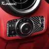 Carbon Fiber Interior Sticker for Alfa Romeo Giulia 2015-2016 Stelvio 2017-2024 Headlight Switch Button Panel