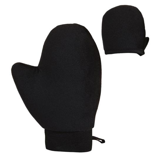 2Pcs/Set Body Lotion Gloves Self-Drying Design Non-Stick Quick-Drying Reusable Flocking Material Apply Lotion Body Care Gloves