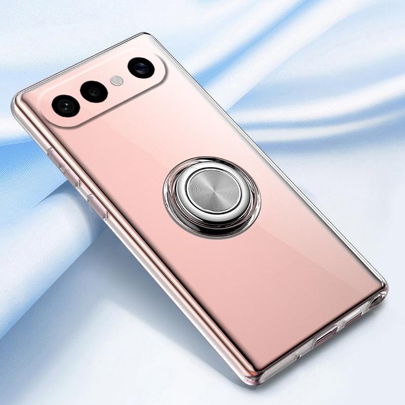 For VIVO X300 FE Case Ring Holder Phone Case Ultra Thin Transparent Car Navigation Silicone Clear Cases For VIVO X300 FE Phone Casing