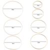 Bamboo Flower Wreath Ring Round Bamboo Hoop Frame Wreath Frame Bamboo Circle  Garden