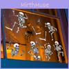 Halloween Uv Skeleton Static Glass Showcase Living Room Home Stickers Decor