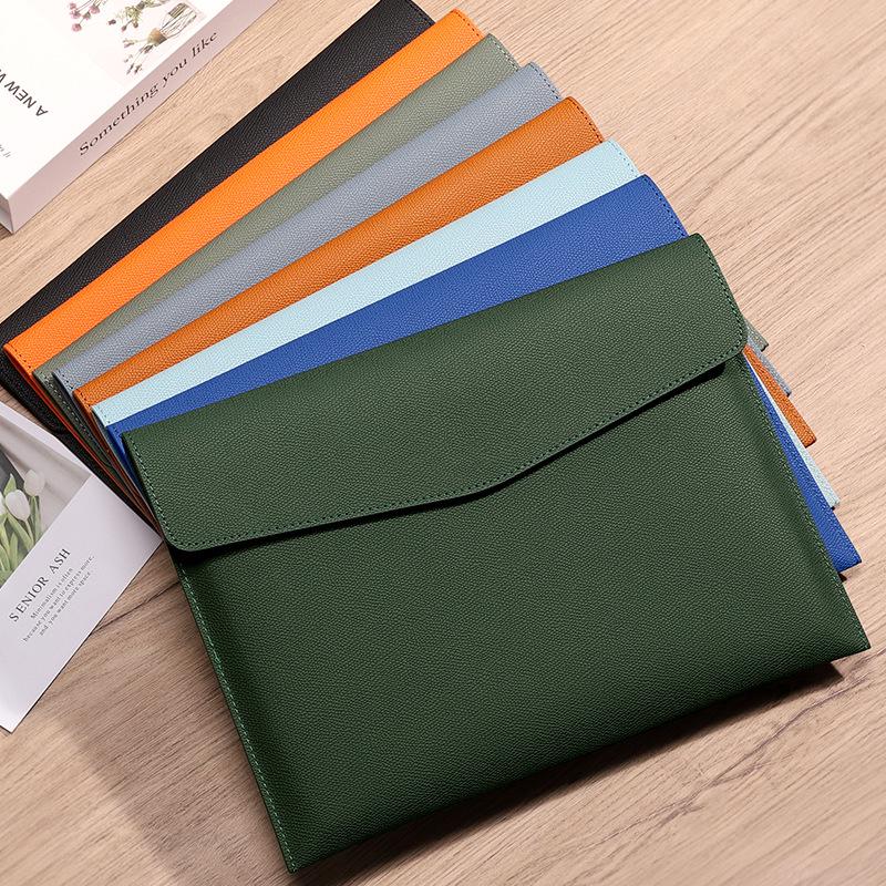 Premium Leather A4 Document Bag with Logo Printing Option