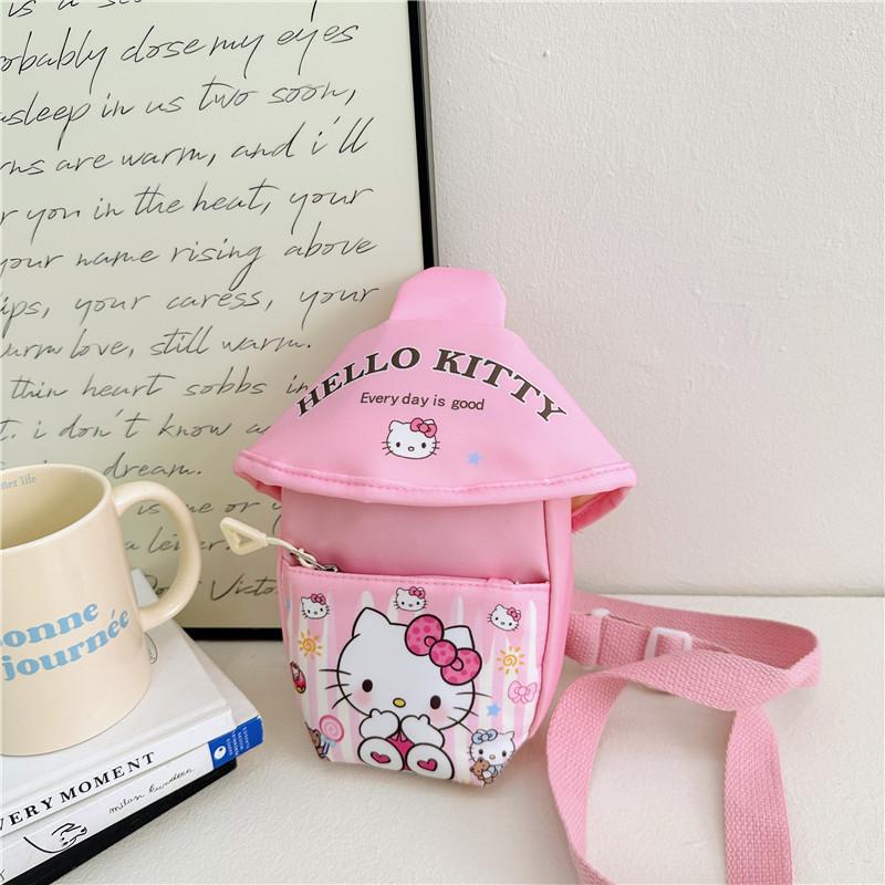 My Melody Kids Outdoor Crossbody Bag Cute Cartoon Nylon Preschool Chest Pack For Toddlers