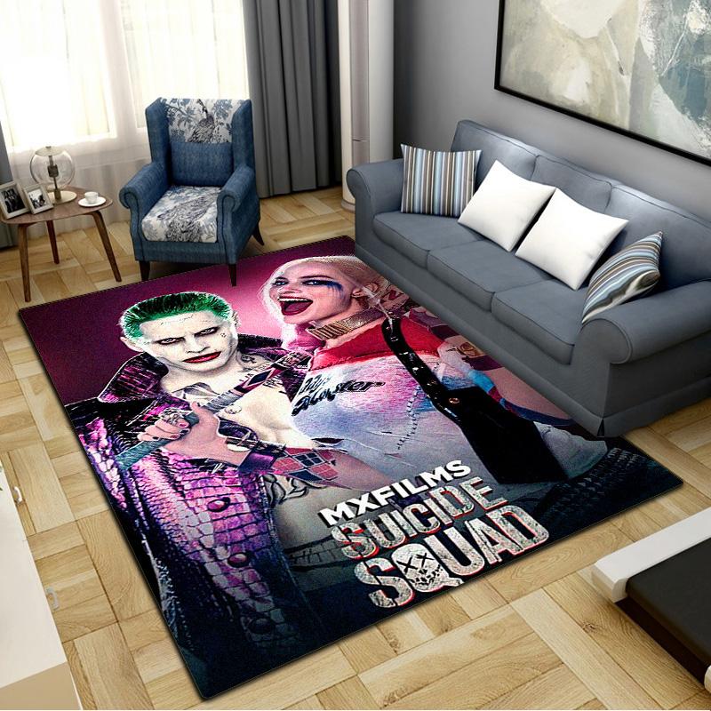 Clown Couple Carpet Rug for Living Room Bedroom Home Sofa Decoration,Kids play Non-slip Floor Mat