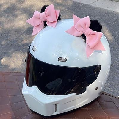 2Pcs New Knot Moto Helmet Driving Styling Solid Color Helmet Decoration Ears Helmet Accessories for Motorcycle