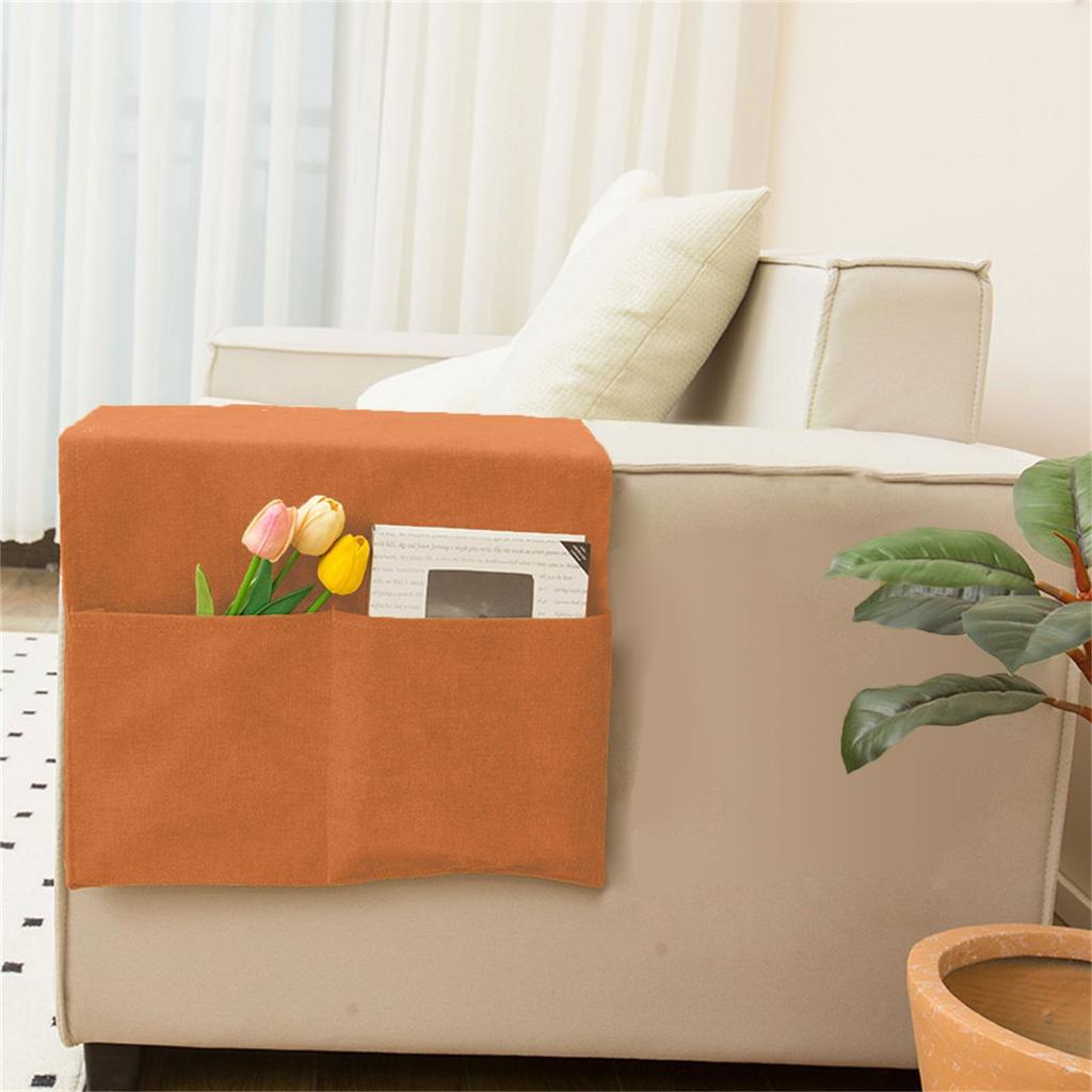 Sofa Armrest Pouch Sofa Cover Side Pockets For Storage Home Hanging Magazine Books Snacks Glasses Phone Remote Control Storage Bag
