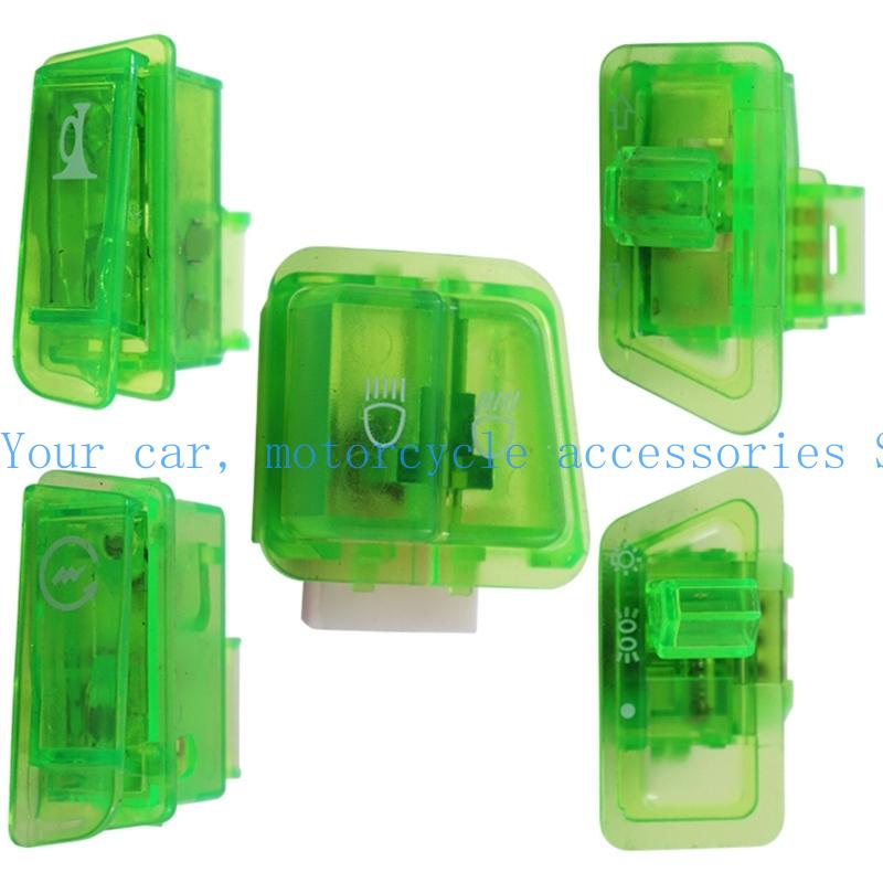 31BC 5pcs Motorcycle Switch Button with Headlight Turn and Horn Functions