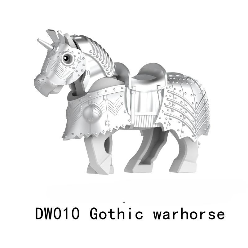 

DW007-009 Серия Животные Боевой конь Маунты Средневековые Строительные блоки Фигурка Креативная Модель Аксессуары Куклы Детские Игрушки Подарки