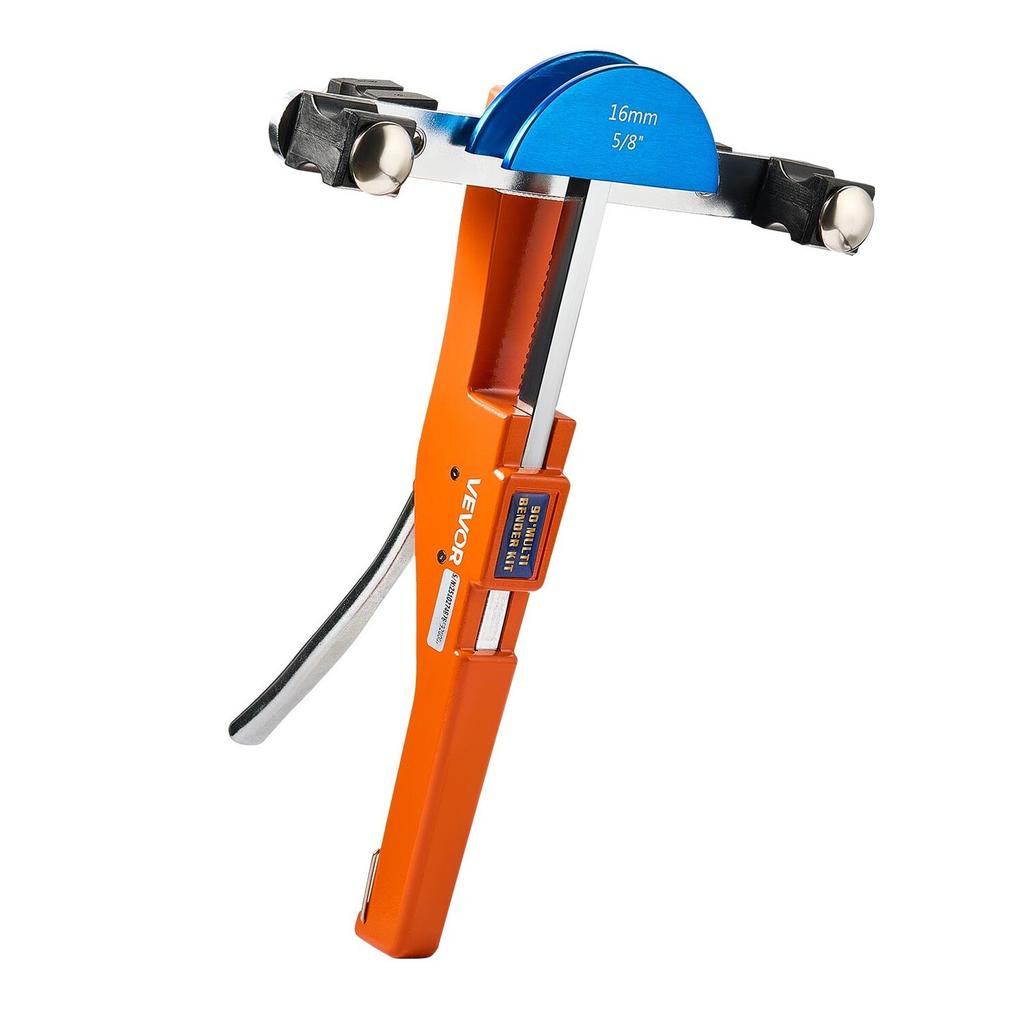 Tubing Bender Kit, 6 mm to 22 mm, Compact Ratcheting Tube Pipe Bender, Forward/Reverse Hand Bending Tool, with 7 Color Aluminium Alloy Dies, for
