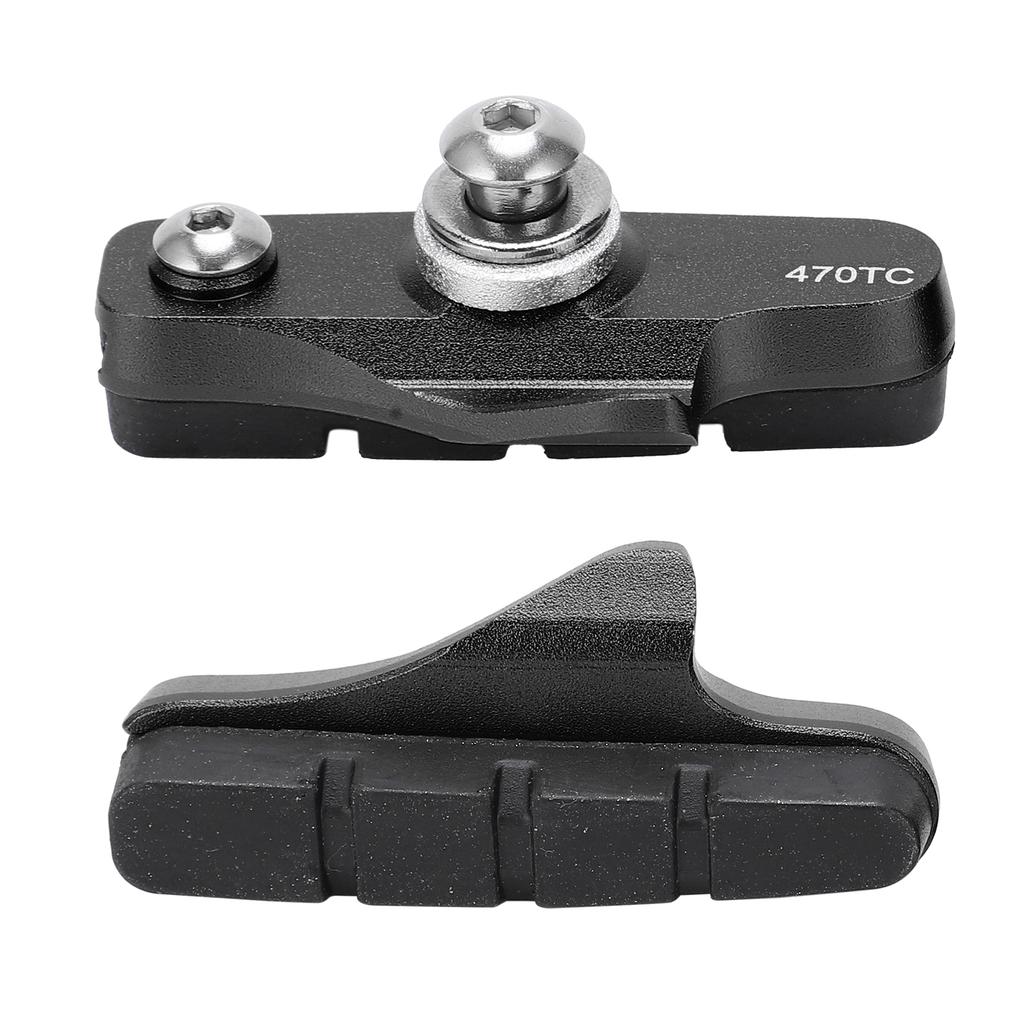 1 Paar Rennrad Bremsbeläge Faltfahrrad Bremsklötze Schuhe FahrradzubehörSchwarz