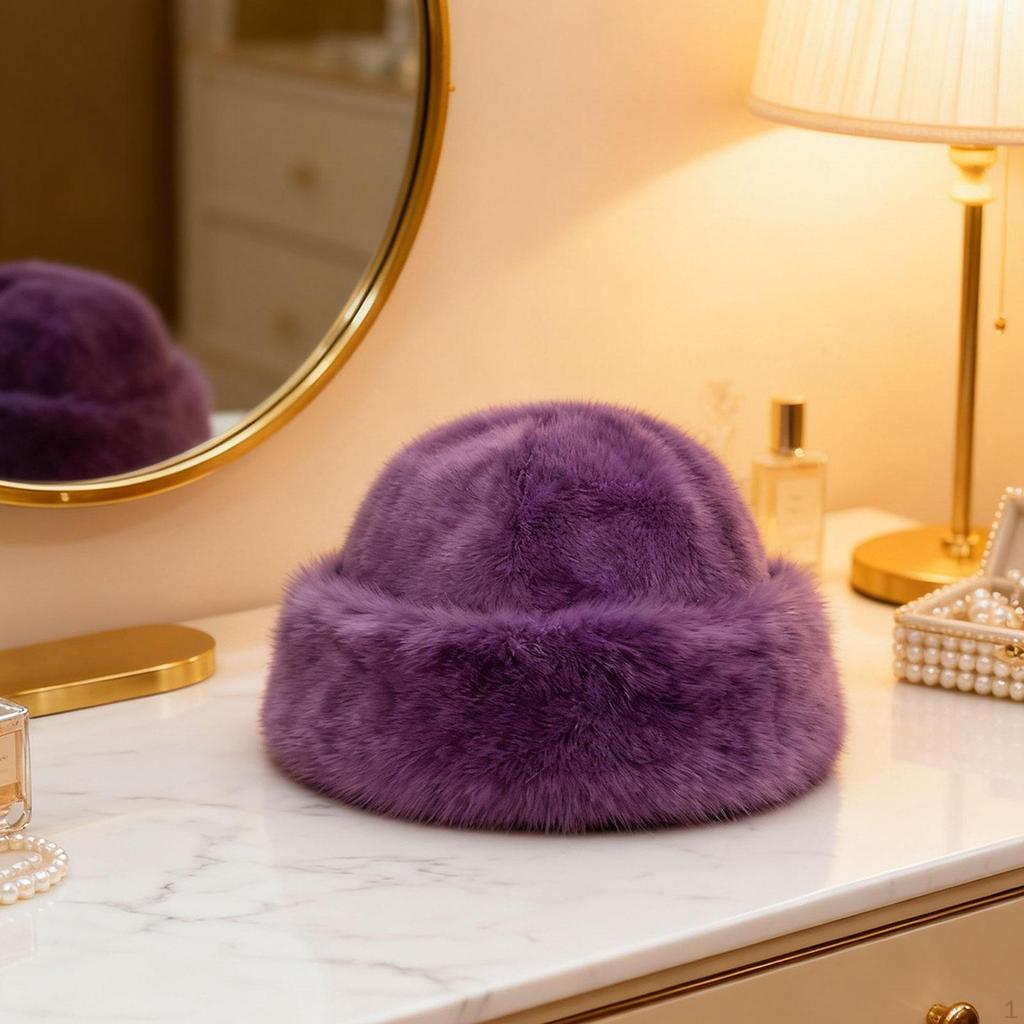 Faux Winter Hat, Bucket Fashionable for Walking, Camping, Hiking, Skiing, Cycling