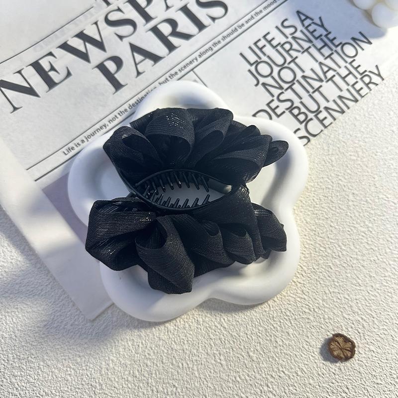 Elegancki Temperament Siateczkowy Klips do Włosów typu Bańka dla Kobiety Prostota Kok Rekin Klips Modna Dziewczyna Klips do Kucyka Pazur do Włosów