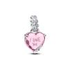 New Original 925 Silver Charms Butterfly Flower Heart Fish Beads Pendant Bracelets Necklaces Womens DIY Jewelry Gift