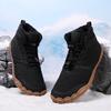 TUINANLE Winter Footwear Barefoot Shoes Womens Hiking Boots Wide Toe Box Walking Shoes Men Plush Boots