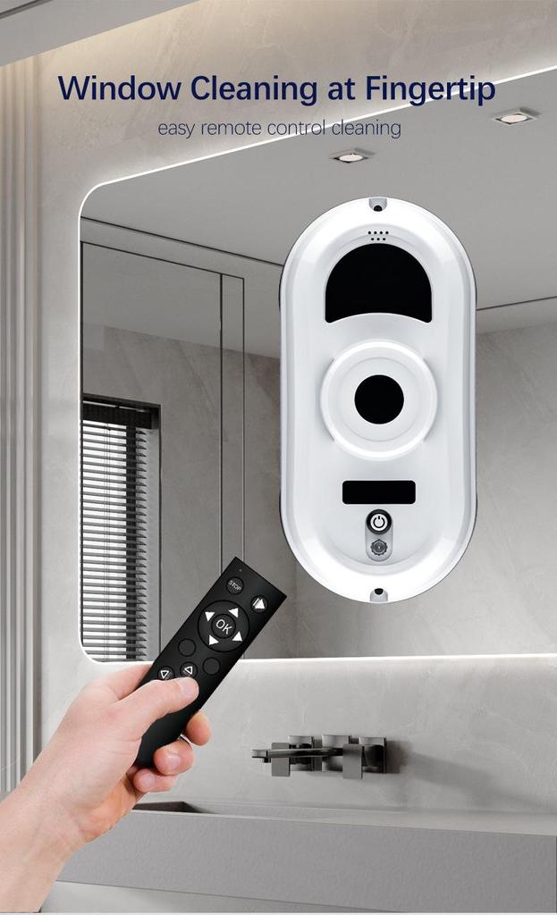 Smart Automatic Window Cleaning Robot with Remote Control for Household High-Rise Glass