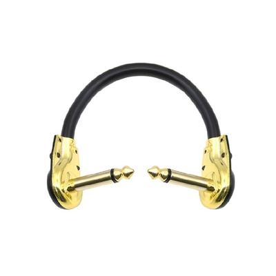 Guitar Effects Cable for Pedalboard Connection and Noise Reduction 6.35mm Guitar Patches Cable Right or Straight Angle