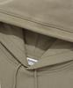 Oversized Small Authentic Logo Hoodie Beige