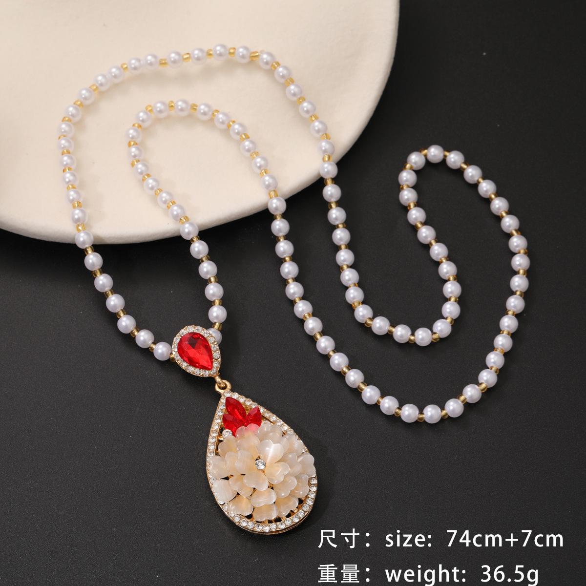 Осень и зима новая цепочка-свитер легкая роскошь хрустальная нить длинное ожерелье, универсальная женская изысканная мода